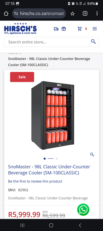 SnoMaster - 98L Classic Under-Counter Beverage Cooler (SM-100CLASSIC)