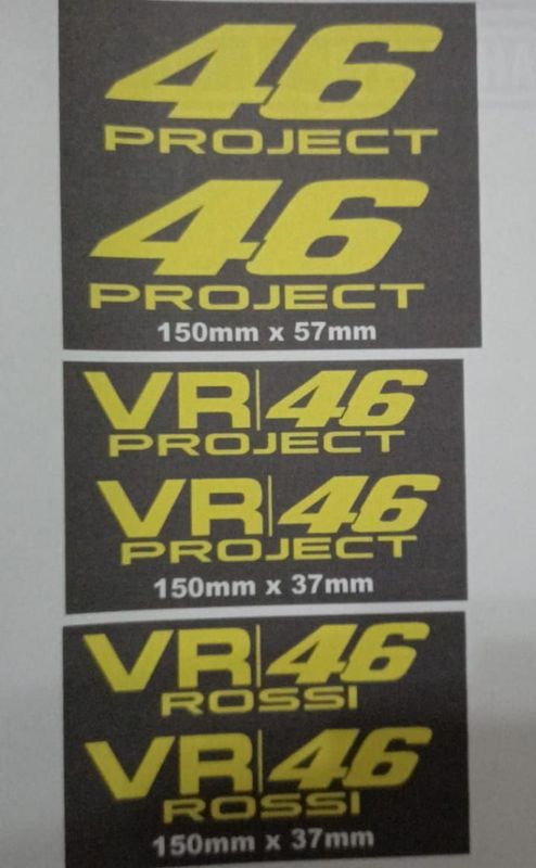 Valentino Rossi VR 46 decals stickers graphics