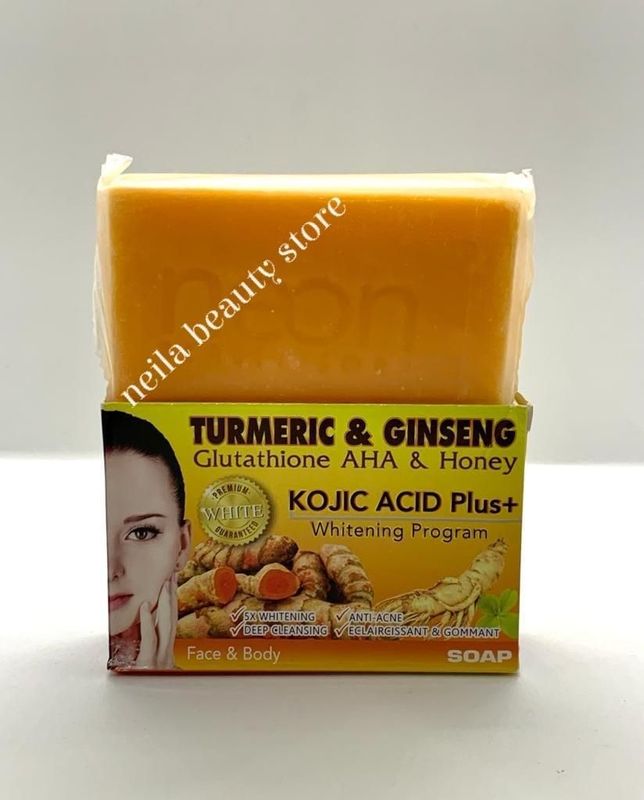Neon Turmeric &amp;Ginseng whitening soap