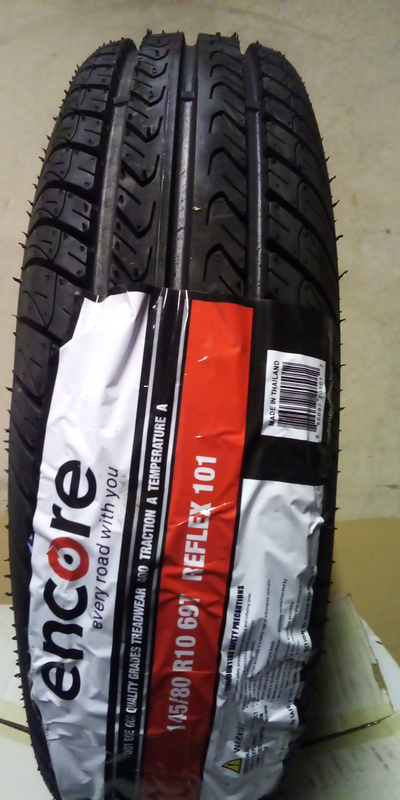 New 145/80r10 Encore Reflex 101 tyres for Venter trailers.