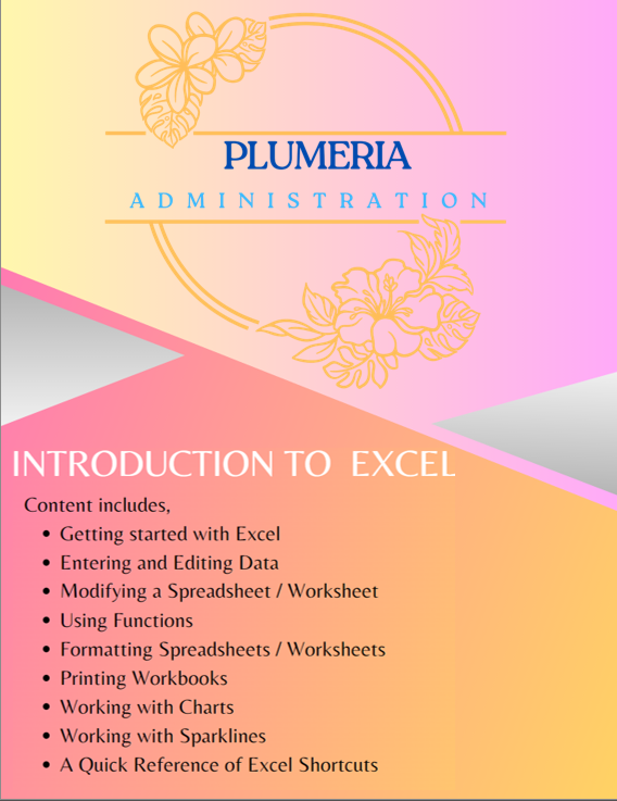 Microsoft Excel Introduction PDF Handbook