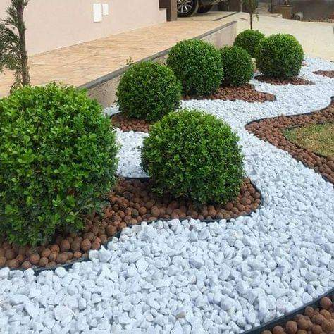 White Marble Chip, Marine Mix and Namib Red pebbles will transform your garden into a  dream Oasis