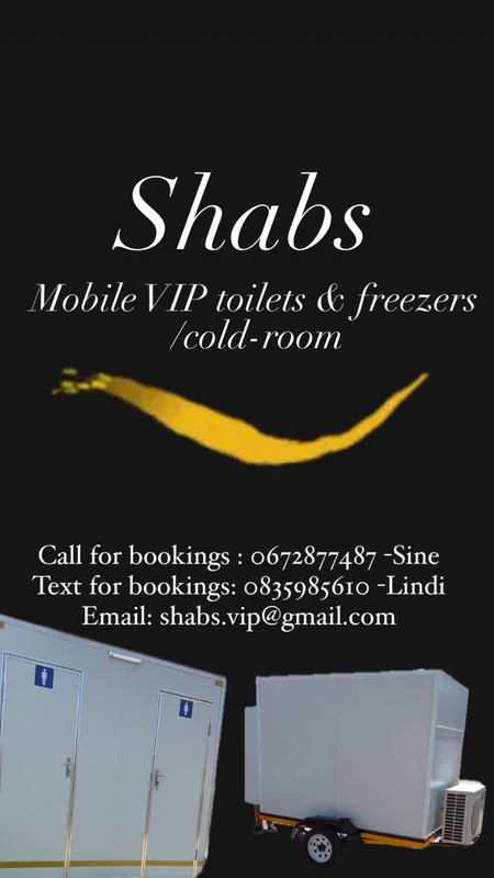 VIP toilets for hire , mobile fridge/coldroom for hire