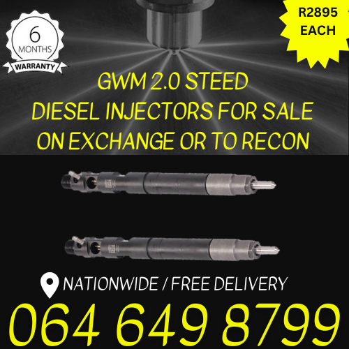 GWM 2.0 STEED DIESEL INJECTORS FOR SALE ON EXCHANGE.