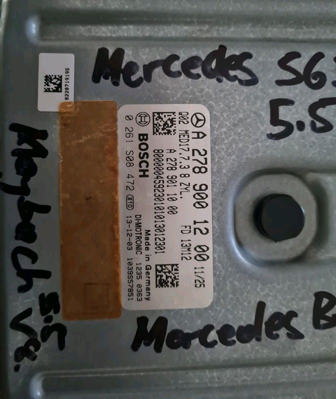 Mercedes-Benz W222 S63 AMG OM278 2013-2020 Bosch ECU part #A 278 900 12 00
