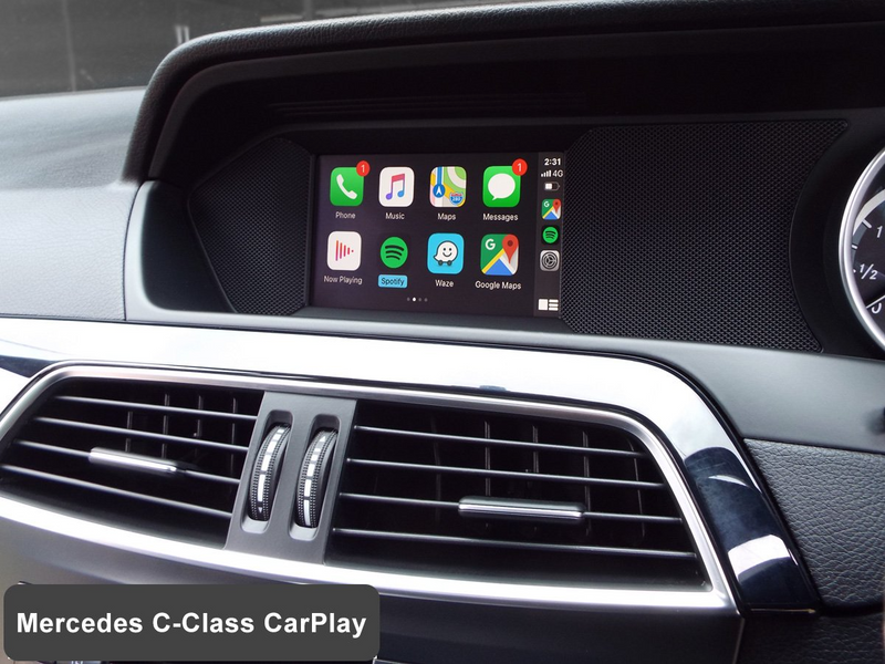 MERCEDES BENZ APPLE CARPLAY / ANDROID AUTO WITH CAMERA INTEGRATION ONTO FACTORY SCREEN