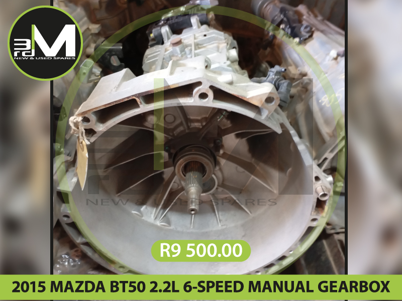2015 MAZDA BT50 2.2L 6 SPEED MANUAL GEARBOX MANUAL   R9500 MV0703