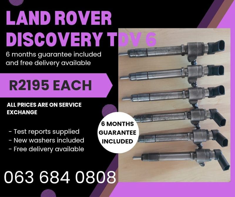 LAND ROVER DISCOVERY TDV 6 DIESEL INJECTORS FOR SALE WITH WARRANTY
