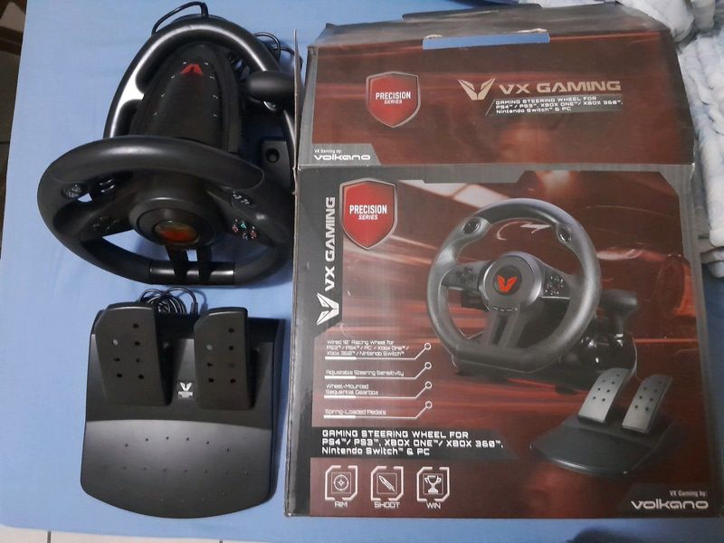 Volcano Gaming steering wheel for xbox360, Xbox one, PS3, PS4 and PC