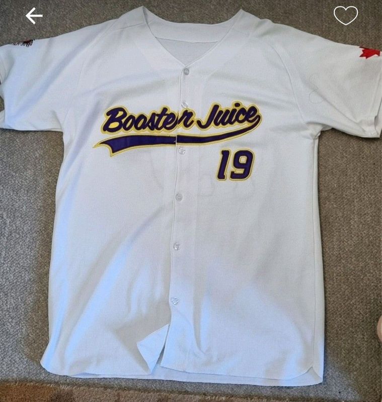 XL promo Bautista blast booster juice baseball jersey for sale