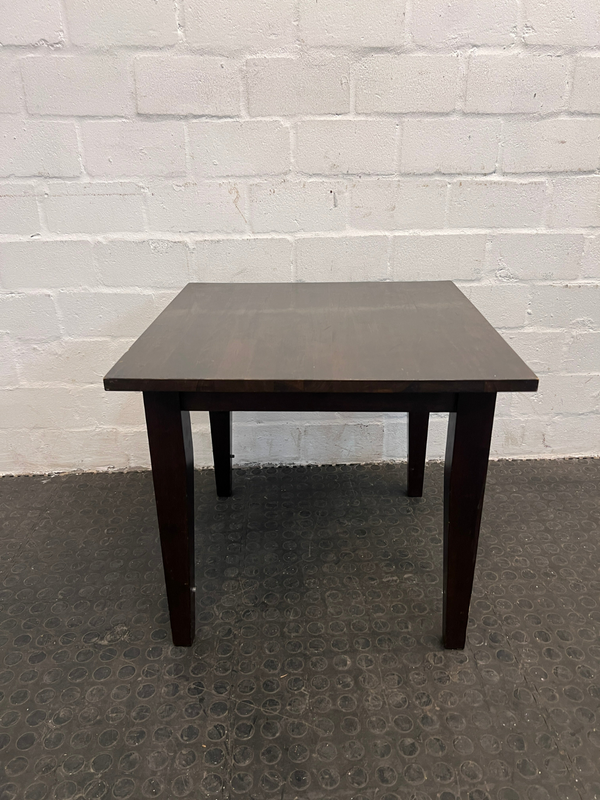 Dark Wood Coffee Table (60cm x 60cm / Minor Scratches) - REDUCED- A49233