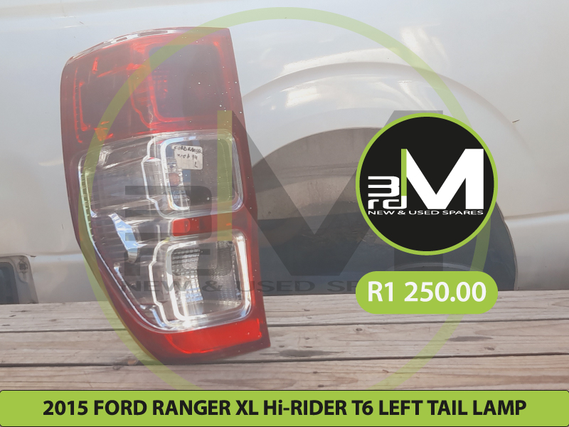 2015 FORD RANGER XL Hi-RIDER T6 LEFT TAIL LAMP