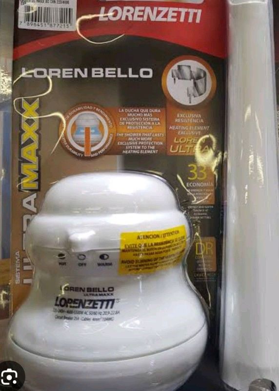 Lorenzetti ultra max instant heat shower heads