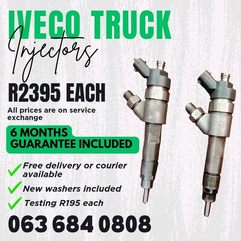 IVECO TRUCK 2.8 DIESEL INJECTORS FOR SALE WITH WARRANTY