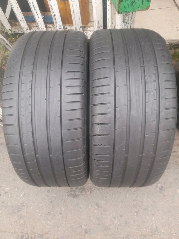 Fairly used Tyres 2 X 255/35/R19 PIRELLI P ZERO RUNFLAT TYRES 80% TREAD LIFE ZUMA 061_706_1663
