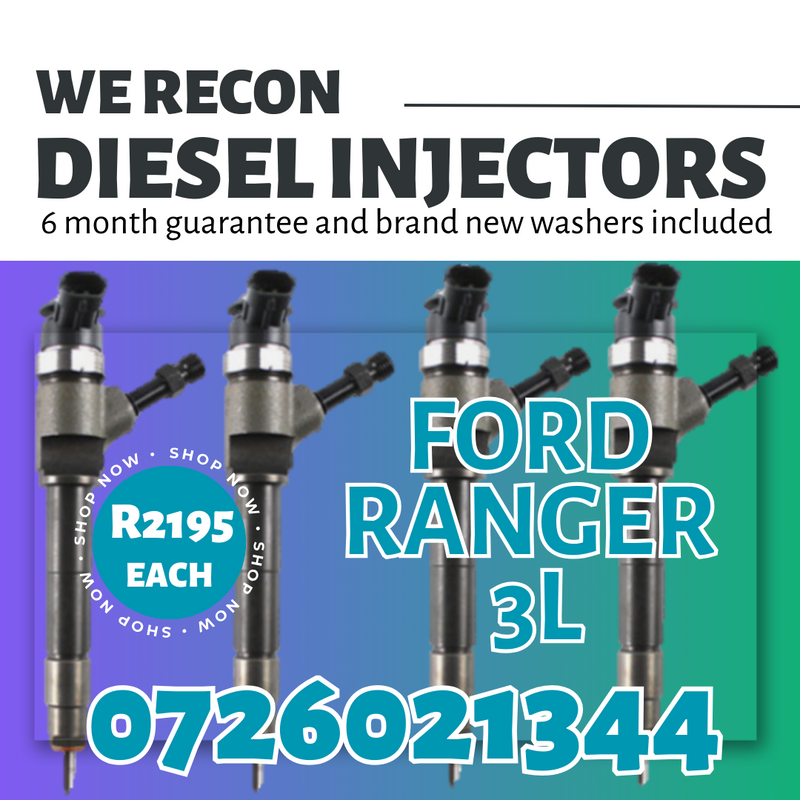 Ford Ranger 3L diesel injectors for sale