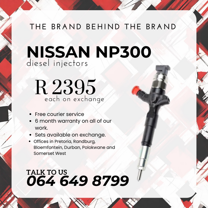 Nissan NP300 diesel injectors for sale on exchange or to recon
