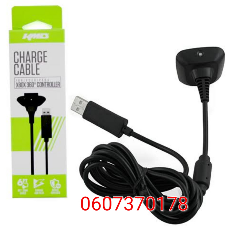 Xbox 360 Charging Cable for Xbox 360 Controllers (Brand New)