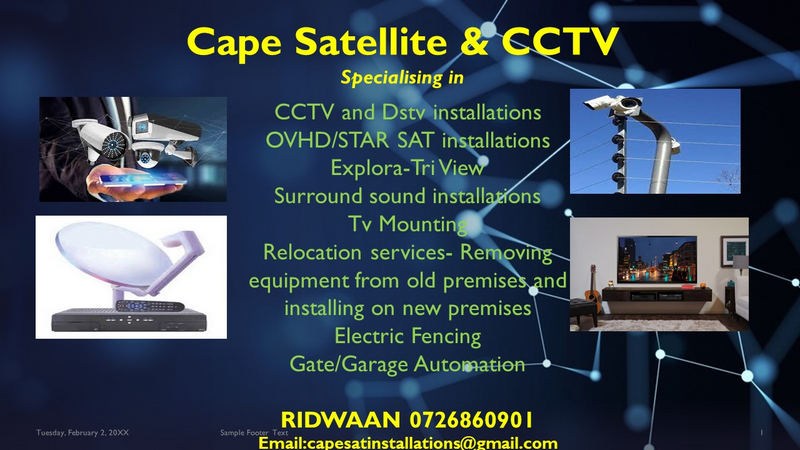 DSTV &amp; CCTV INSTALLATIONS