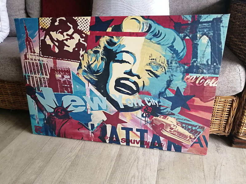 Marilyn Monroe Canvas print 90x60 (Great condition) R400 NEG