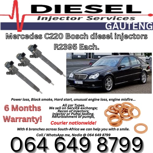 Mercedes C220 Bosch diesel injectors for sale on exchange or to recon