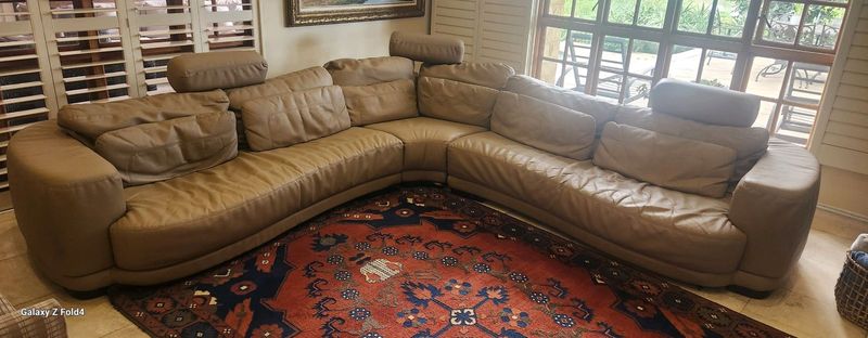 Genuine essops leather couch, great condition