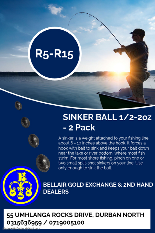 Sinker Ball 1/2-2oz - 2 Pack