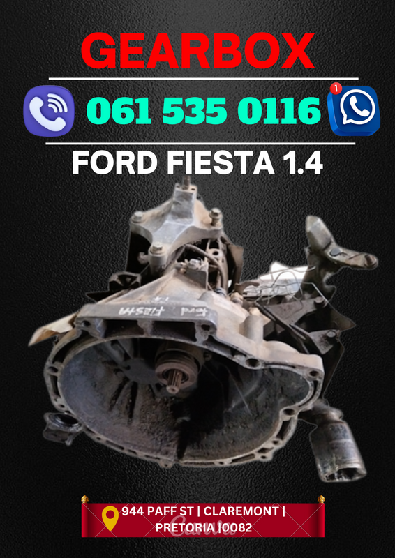 Ford fiesta 1.4 gearbox R4000 Call or WhatsApp me 0636348112