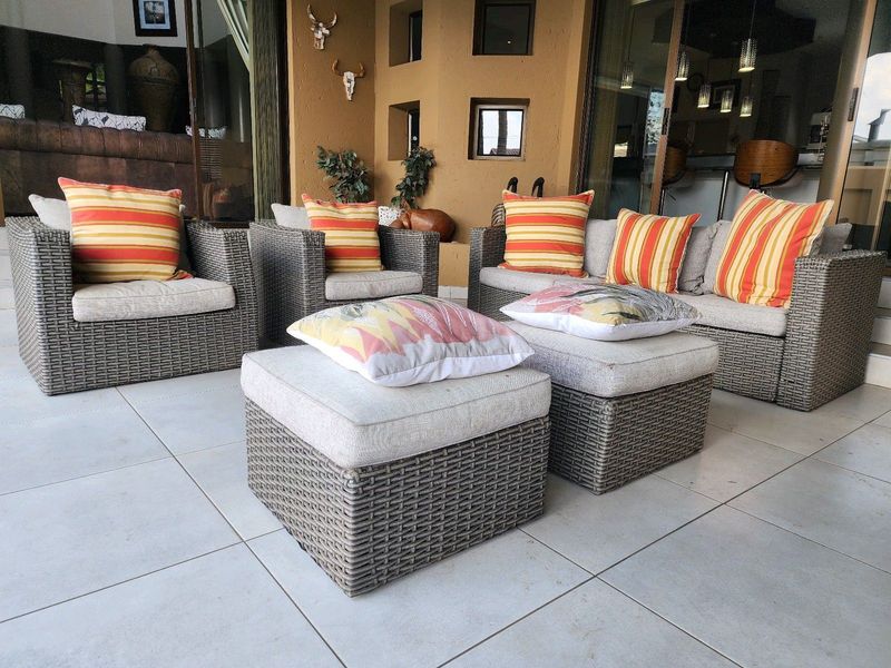 Huge Wicker Outdoor Set