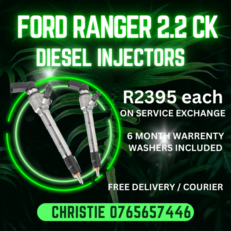 FORD RANGER DIESEL INJECTORS FOR SALE WITH A 6 MONTH  GUARANTEE