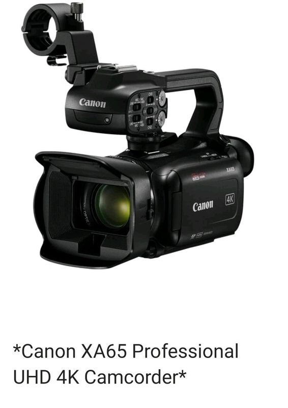 CANON XA65 PROFESSIONAL UHD 4K CAMCORDER BOXED FOR SALE &#64;32000