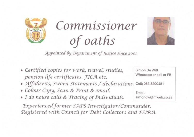 Commissioner of Oaths