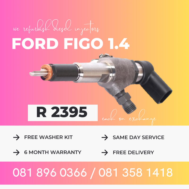 FORD FIGO 1.4 DIESEL INJECTORS FOR SALE