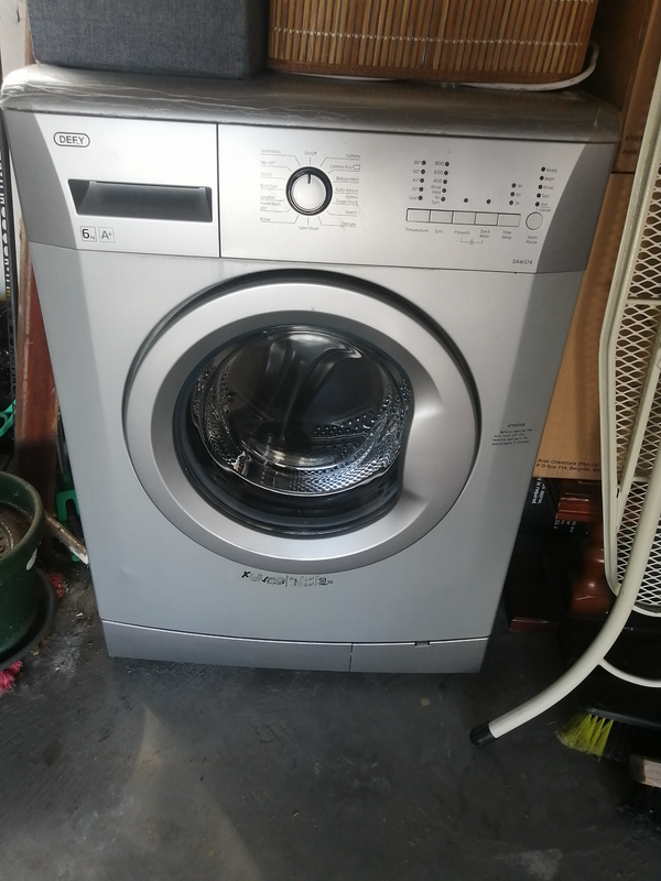 R2 500 Defy 8kg front loader washing machine. Good condition.