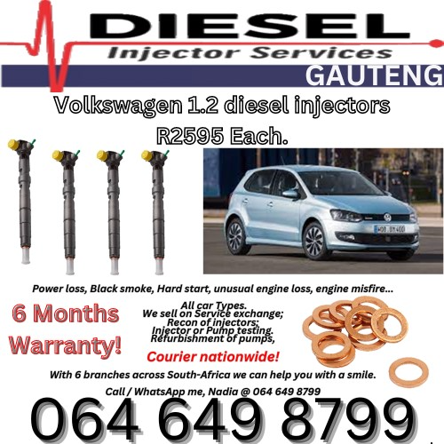 Volkswagen 1.2 diesel injectors for sale on exchange or to recon