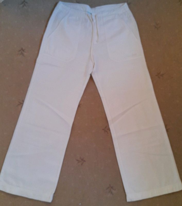 New Pure Linen Blend Pants