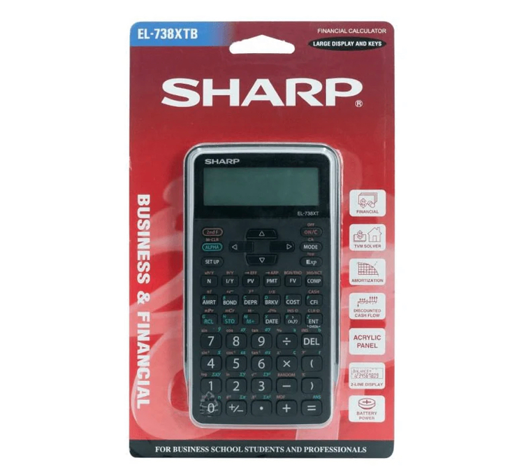 Sharp financial calculator