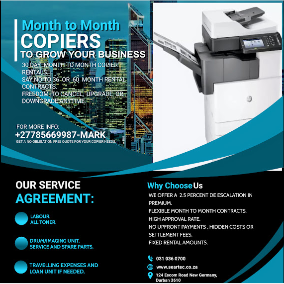 Month to Month Copier/Printer Rentals For Your Home, Business or School