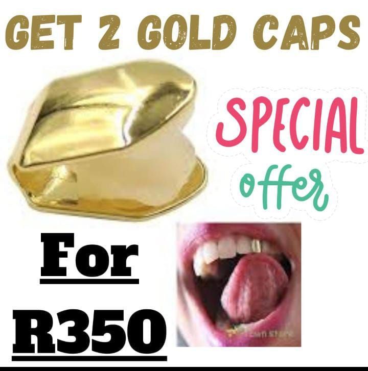 Clip on GOLD Teeth Caps