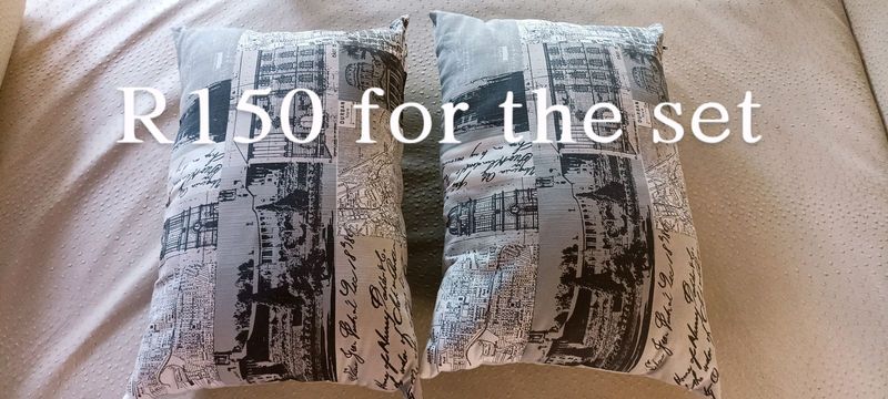 Various scatter cushions, price on pics