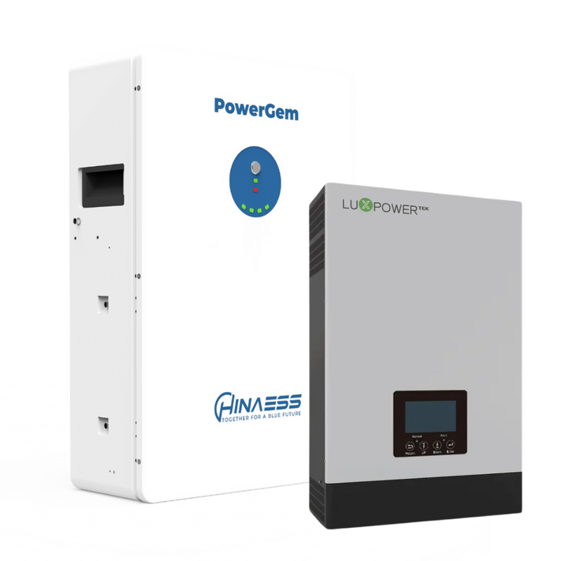 5KW 48V LUXPOWER SNA5000 HYBRID INVERTER WITH DUAL MPPT &#43;5.12KWH 51.2V HINAESS LIFEPO4 BATTERY