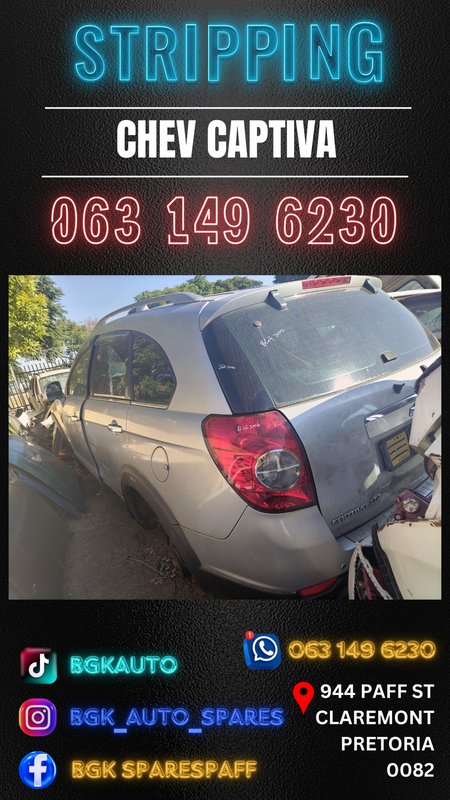 Chev captiva stripping for spares Call or WhatsApp me 063 149 6230