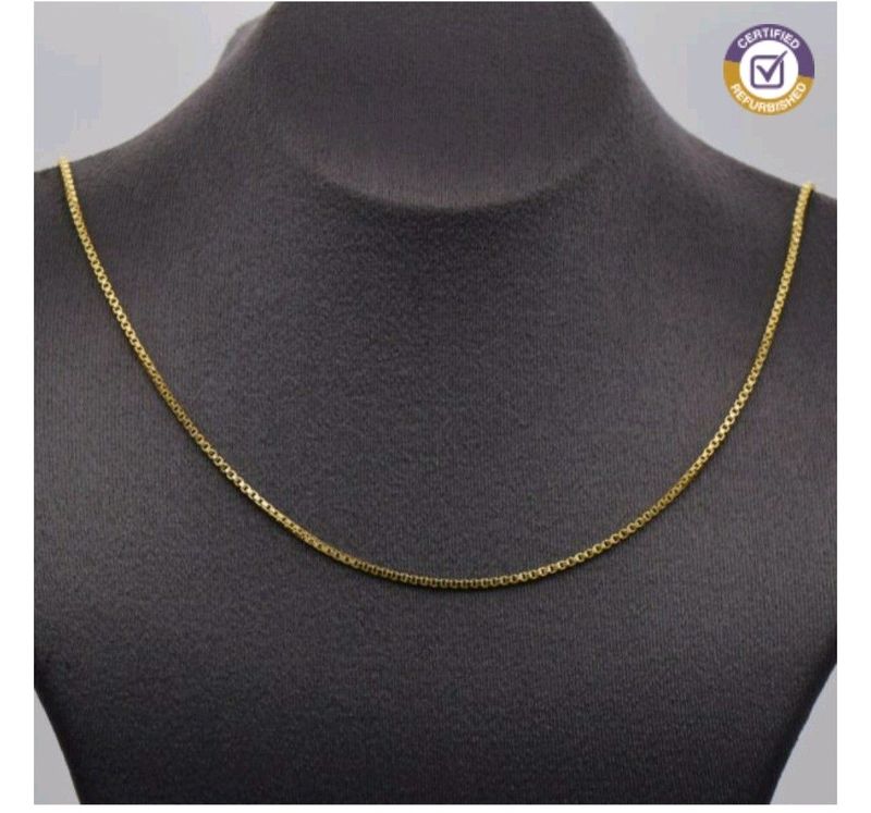 18ct Yellow Gold box-link chain