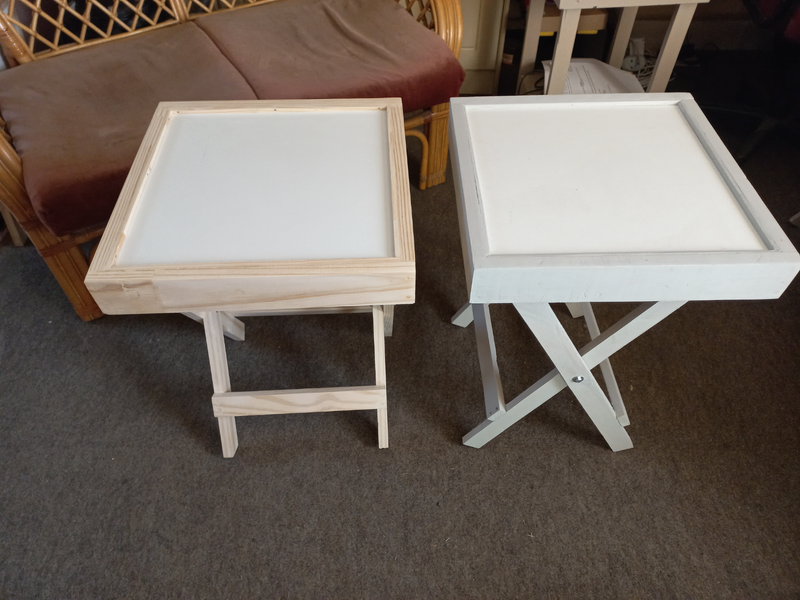 Wooden folding tables