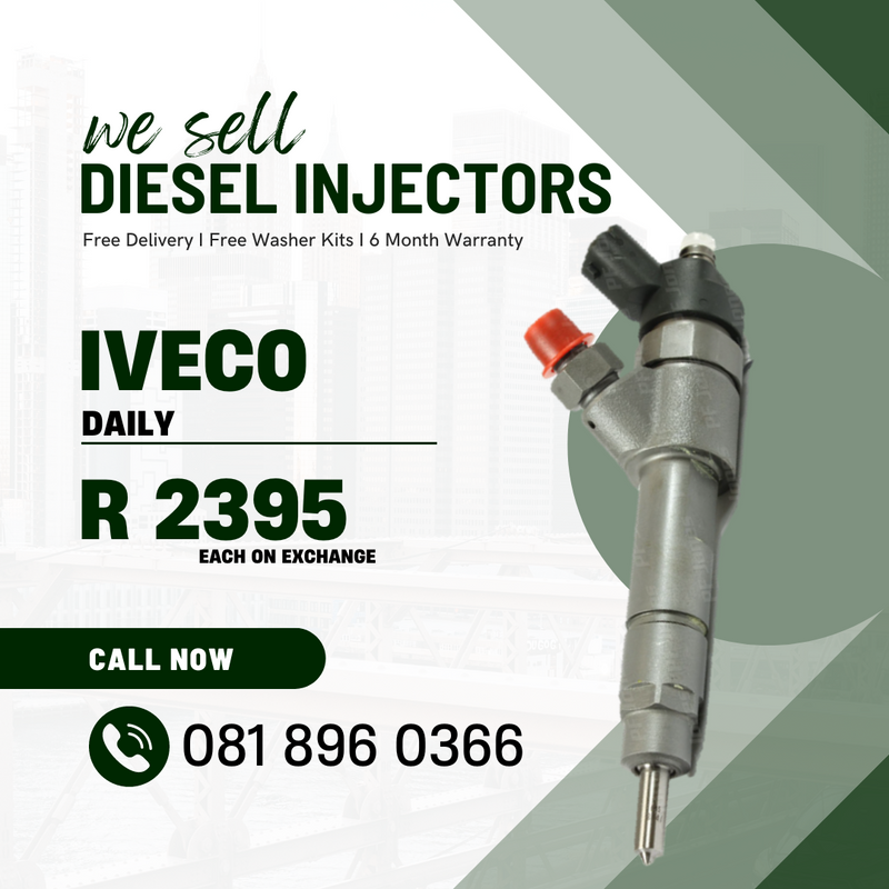IVECO DAILY DIESEL; INJECTORS WITH WARRANTY