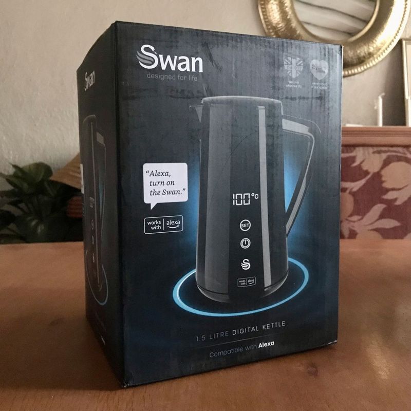 Brand new Swan Alexa Digital Cordless Kettle - Black