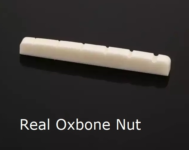 43mm Ox Bone Nut for Strat / Tele Electric Guitars