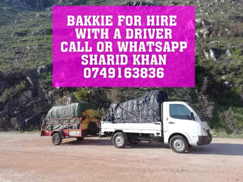 camo bakkie for hire for furniture removals
