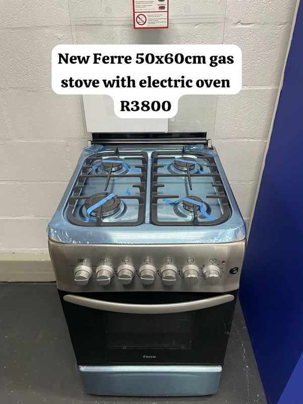New Ferre 50x60cm gas stove with electric oven