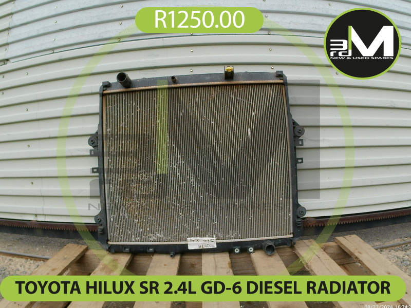TOYOTA HILUX SR 2.4L GD6 DIESEL RADIATOR R1250